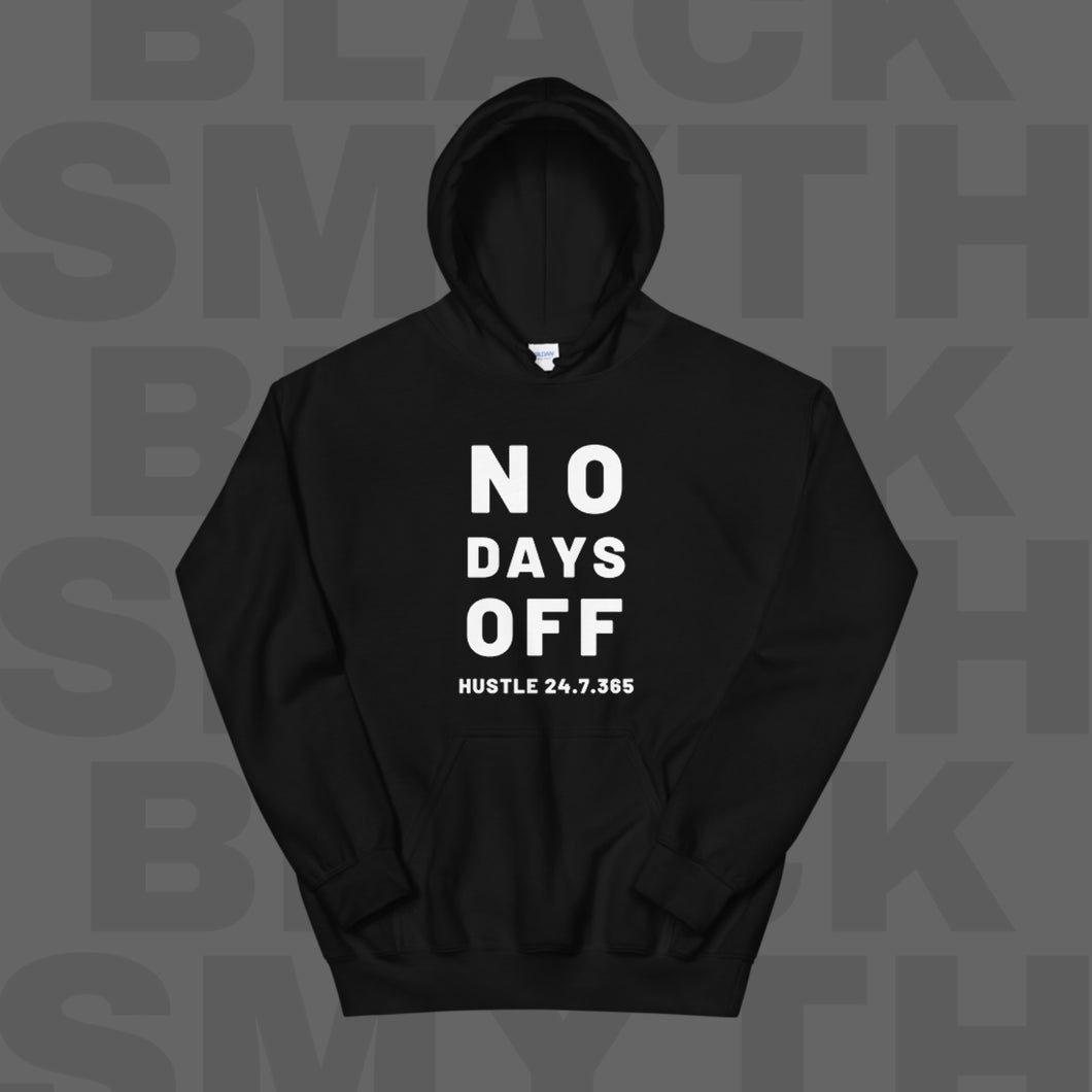 No Days Off Hoodie - Black